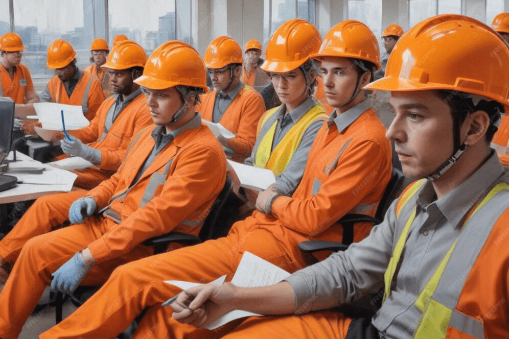 group of workers